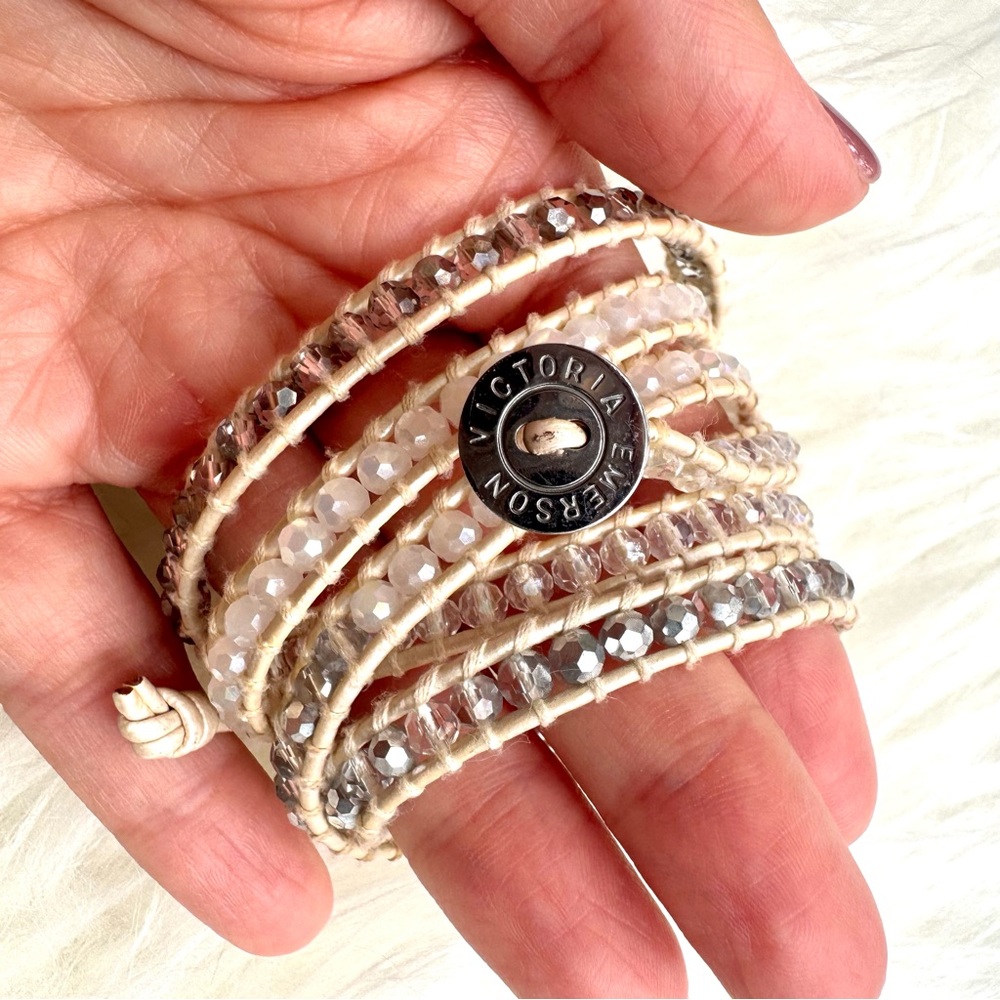 Victoria Emerson Silver Dorado Five Wrap Bracelet